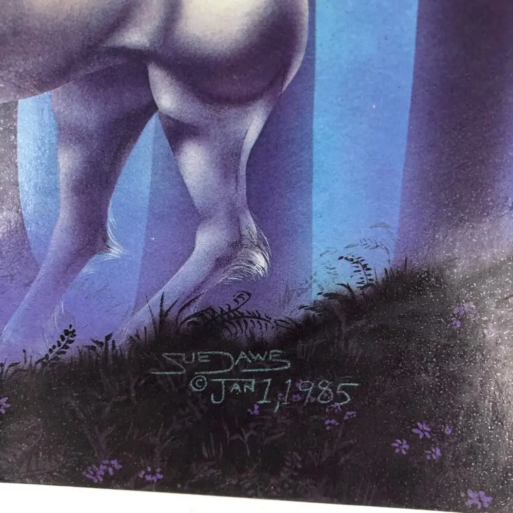 Vintage Mead Fantasy 80’s Unicorn Paper Folder